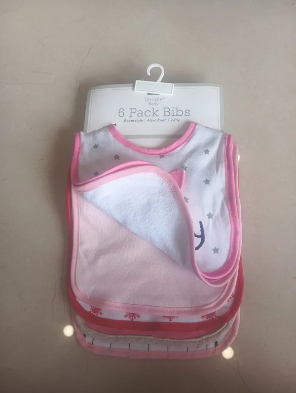 Pink_Reversible_2-Ply_Baby_Bibs_6_Pack