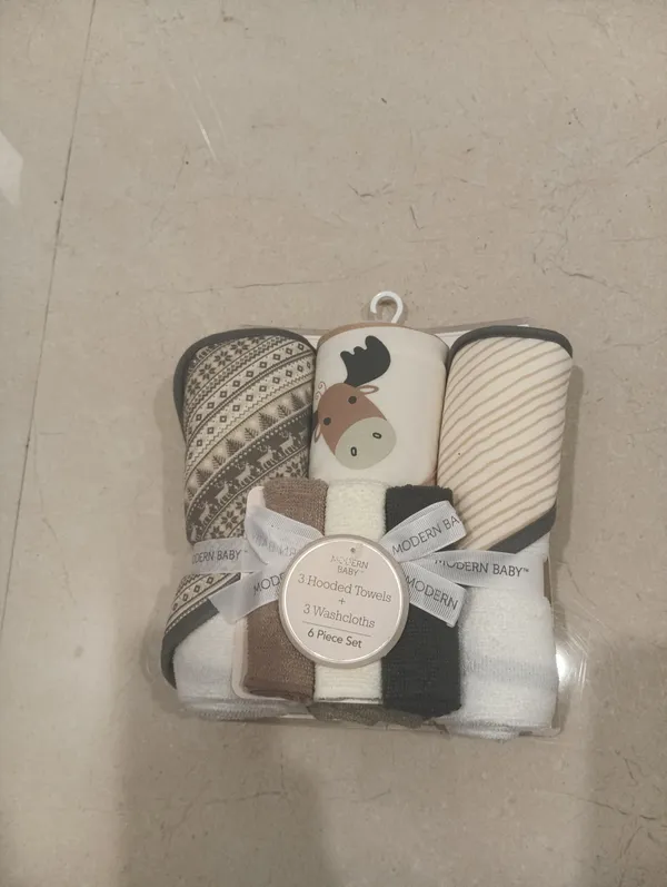 Modern_Baby_6_Piece_Hooded_Towel_And_Washcloth_Bath_Set