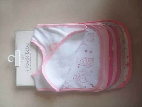 Pink_Printed_Bibs_Pack_Of_6_for_Babies