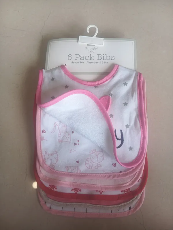 Pink_Reversible_2-Ply_Baby_Bibs_6_Pack