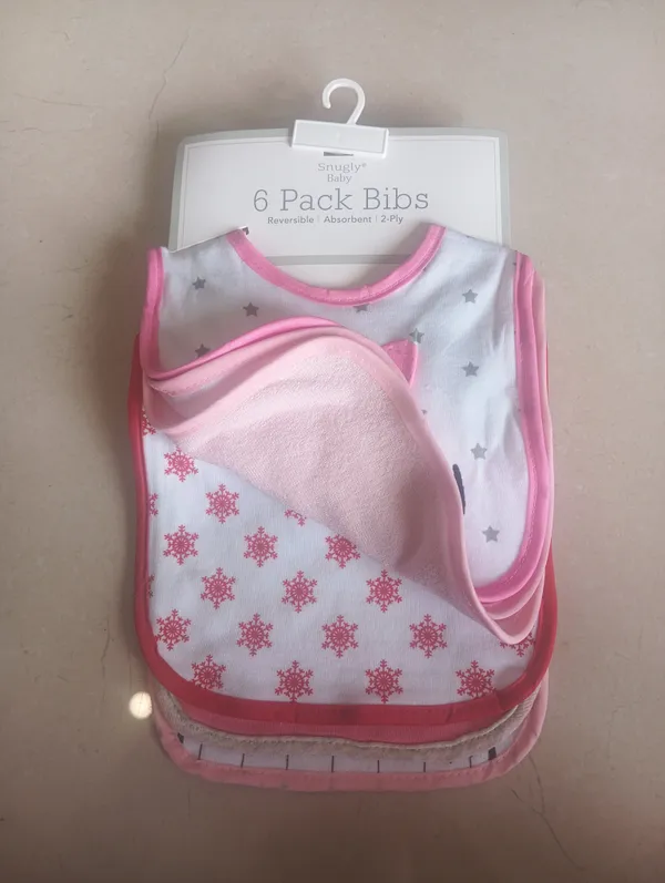 Pink_Reversible_2-Ply_Baby_Bibs_6_Pack
