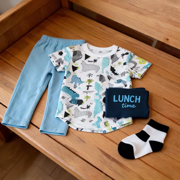Printed_Shirt_And_Blue_Pants_Set_for_Boys