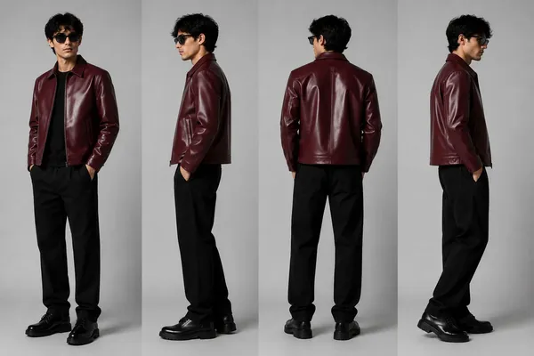 Maroon_Pu_Leather_Regular_Fit_Jacket_For_Men