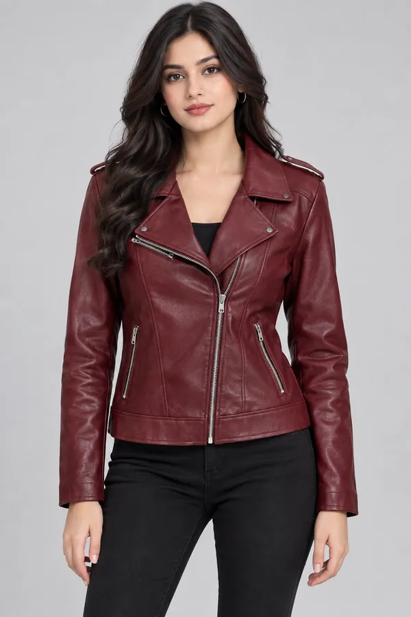 Maroon_Synthetic_Regular_Fit_Jacket_For_Women