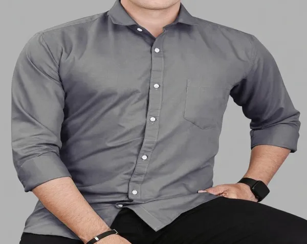 NEXIGO-GREY-Men-shirt