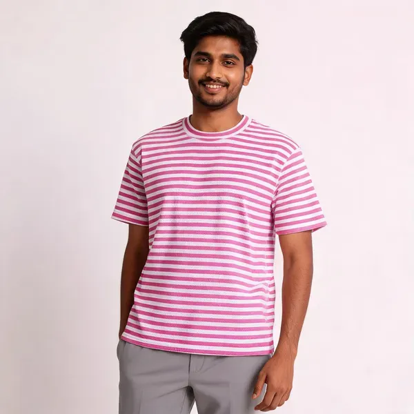 Pink_White_Cotton_Relaxed_Fit_Striped_T_Shirt_For_Men