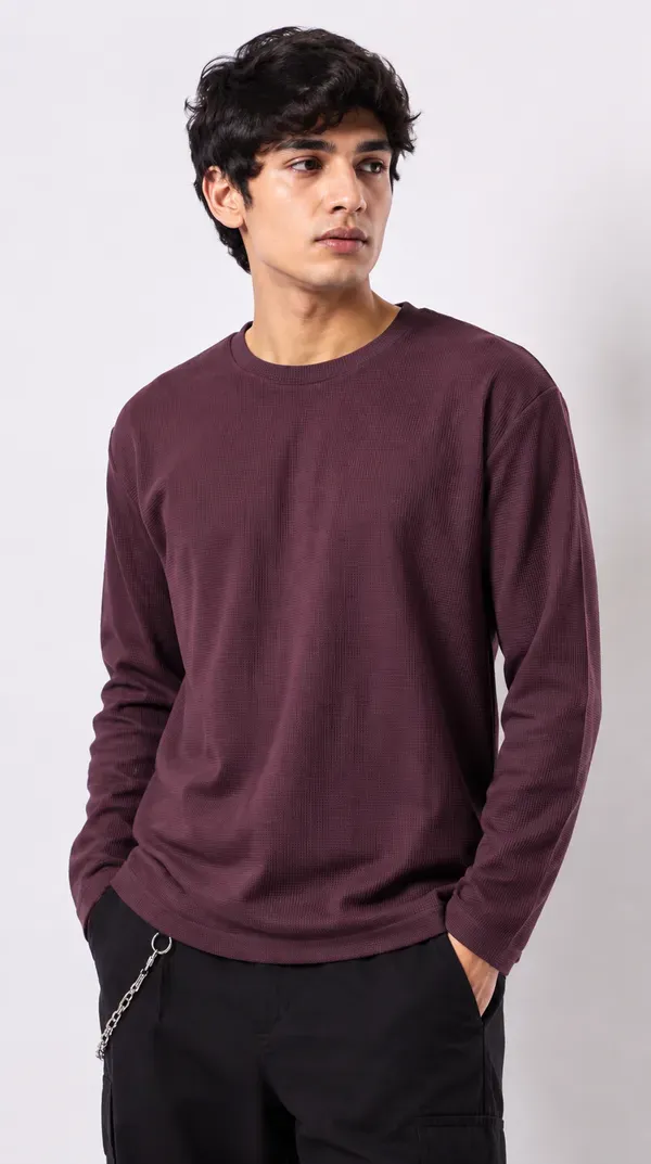 Wine_Red_Cotton_Combo_Shirt_For_Men