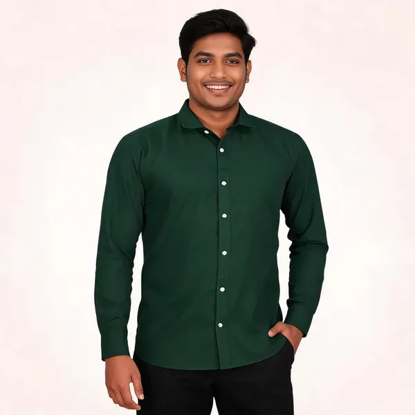 Green_Cotton_Regular_Fit_Full_Sleeve_Shirt_For_Men