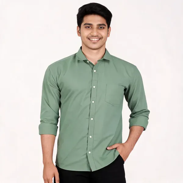 Pista_Green_Cotton_Relaxed_Fit_Full_Sleeve_Shirt_For_Men