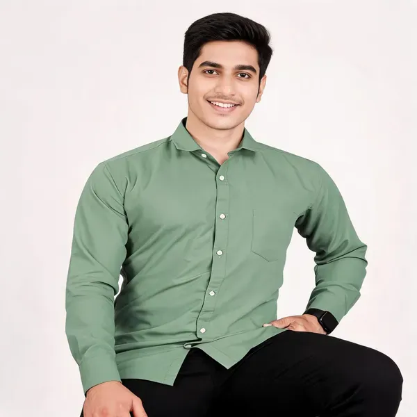 Pista_Green_Cotton_Relaxed_Fit_Full_Sleeve_Shirt_For_Men
