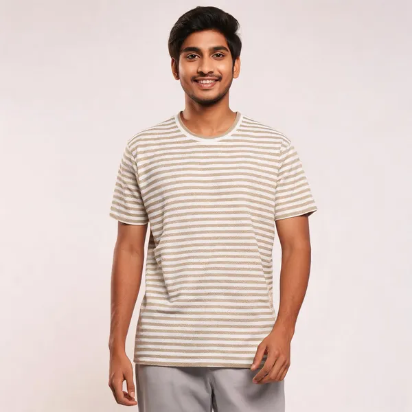 Beige_White_Cotton_Regular_Fit_Striped_T-Shirt_For_Men