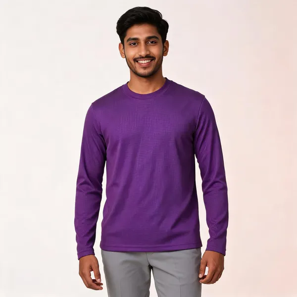 Purple_Cotton_Regular_Fit_Full_Sleeve_T-Shirt_For_Men