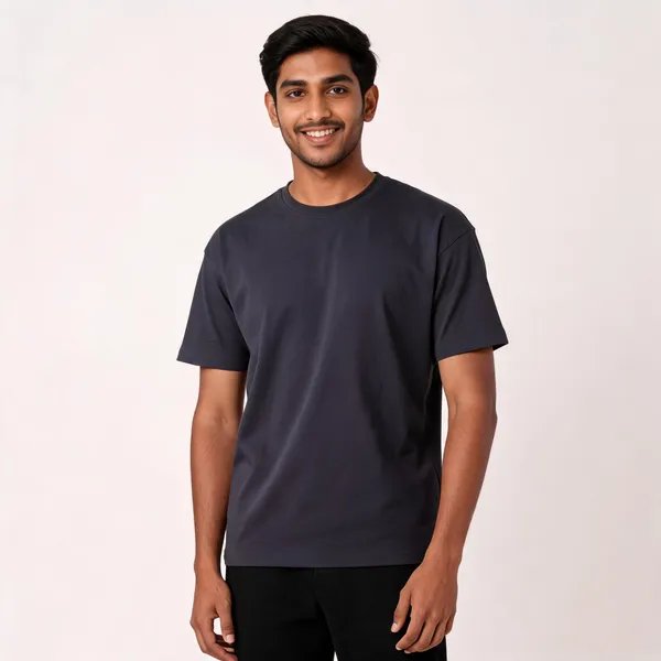 Black_Cotton_Relaxed_Fit_Crew_Neck_T-Shirt_For_Men
