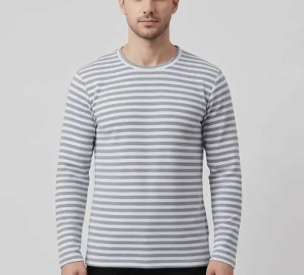 NEXIGO-GREY,_WHITE-Men-Tshirt