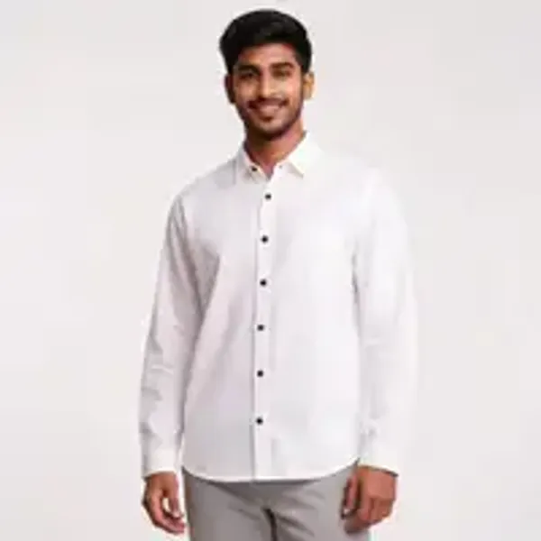 White_And_Green_Cotton_Relaxed_Fit_Full_Sleeve_Shirt_For_Men