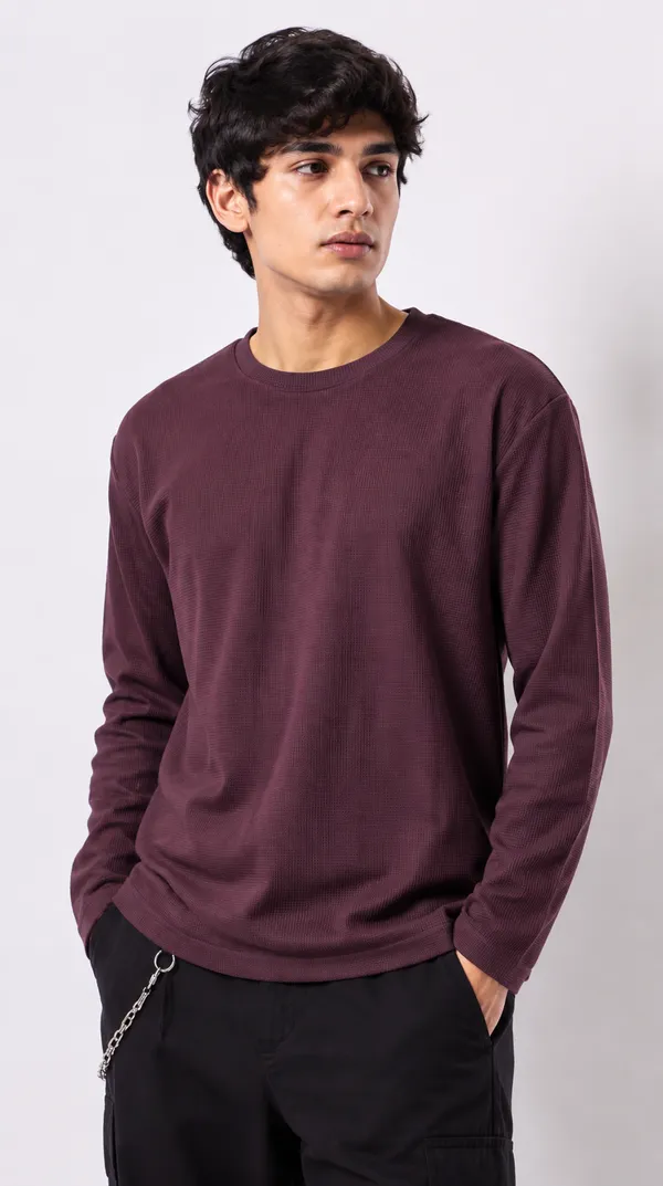 Wine_Red_Cotton_Combo_Shirt_For_Men