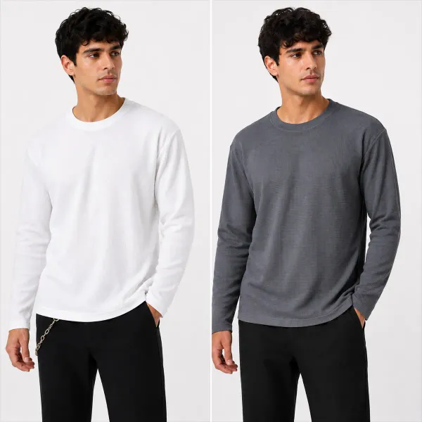 Grey_White_Cotton_Combo_Shirt_For_Men