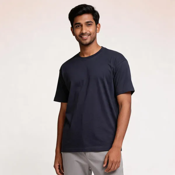 Black_Cotton_Relaxed_Fit_Crew_Neck_T_Shirt_For_Men