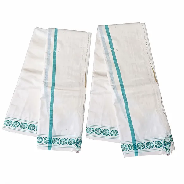 White_Cotton_Traditional_Dhoti_Chaddar_Khes_Set_For_Men