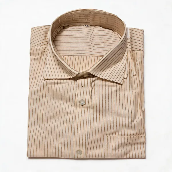 Beige_Cotton_Classic_Fit_Shirt_For_Men