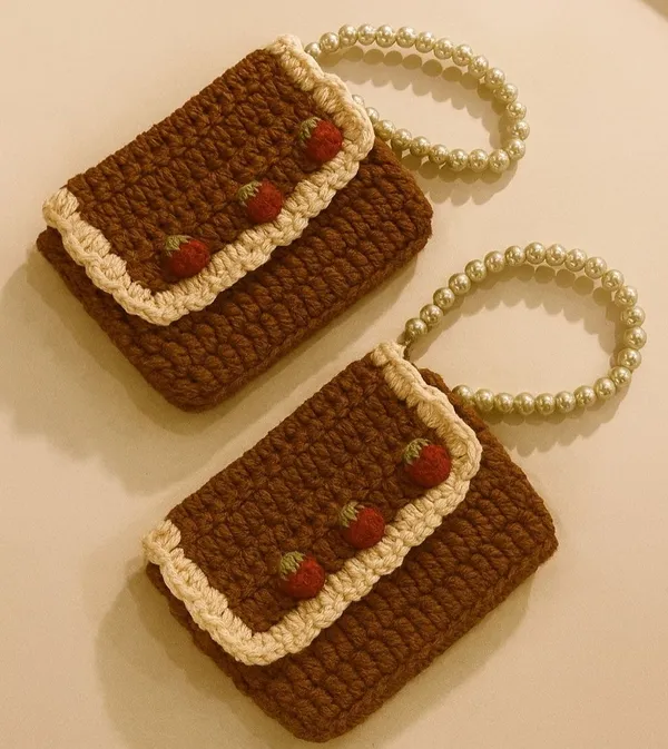 Multicolour_Crochet_Yarn_Handbag_For_Women,_Hair_Styling,_Daily_Wear