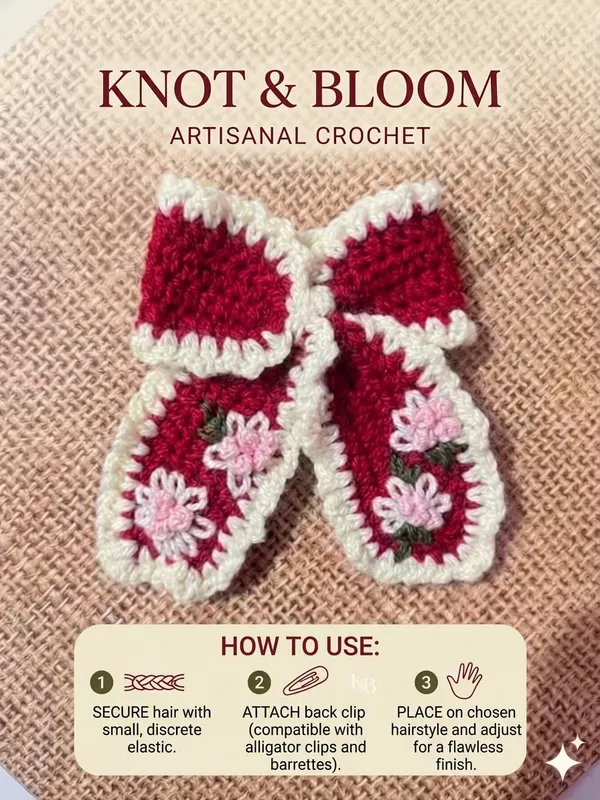 Multicolour_Crochet_Yarn_Hair_Clips_For_Girls,_Hair_Styling,_Daily_Wear