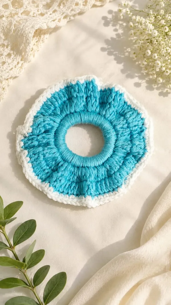 Multicolour_Crochet_Yarn_Hair_Scrunchie_For_Women,_Hair_Styling,_Daily_Wear_Pack_Of_6