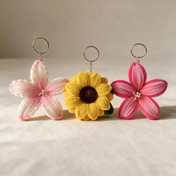 Multicolour_Crochet_Yarn_Charm_For_Gifting,_Bag_Accessories,_Accessories_Pack_Of_4