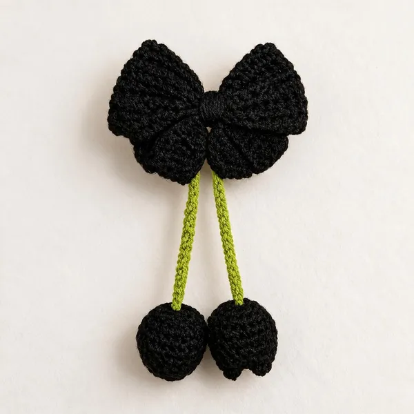 Black_And_Green_Crochet_Yarn_Hair_Accessory_For_Women,_Traditional_Wear,_Hijab_Styling