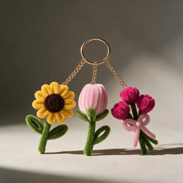 Multicolour_Crochet_Yarn_Keychain_For_All_Ages,_Gifting,_Bag_Accessories_Pack_Of_3