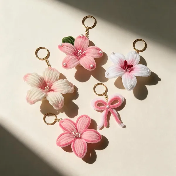 Multicolour_Crochet_Yarn_Keychain_For_All_Ages,_Gifting,_Bag_Accessories_Pack_Of_5