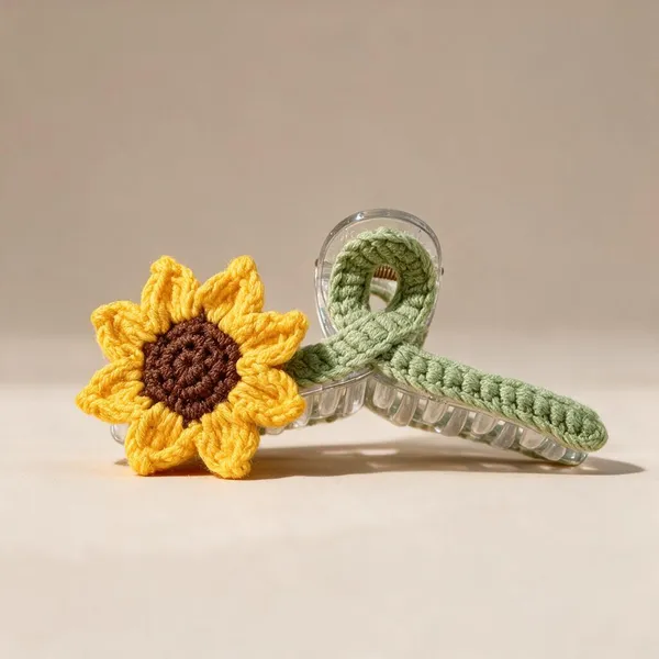 Yellow_Crochet_Yarn_Hair_Clips_For_Women,_Hair_Styling,_Daily_Wear