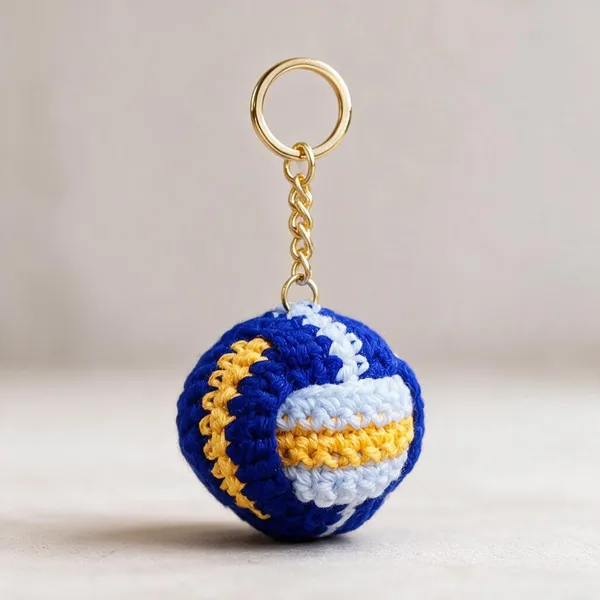 Blue_Crochet_Yarn_Bag_Charm_For_Women,_Bag_Accessories,_Gifting