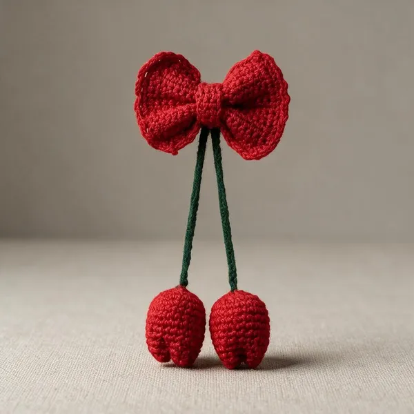 Red_Crochet_Yarn_Bow_Hair_Clip_For_Girls,_Hair_Styling,_Daily_Wear