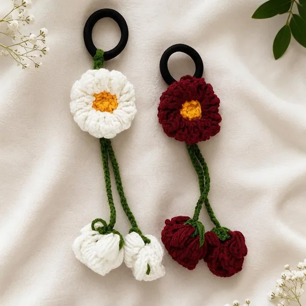 Multicolour_Crochet_Yarn_Hair_Ties_For_Girls,_Hair_Styling,_Daily_Wear_Pack_Of_2