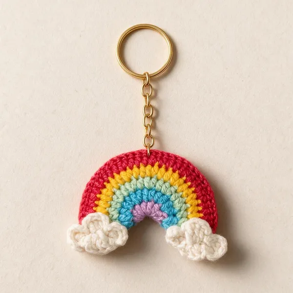 Multicolour_Crochet_Yarn_Keychain_For_Home_Decor,_Gifting,_Decorative_Use_Pack_Of_2