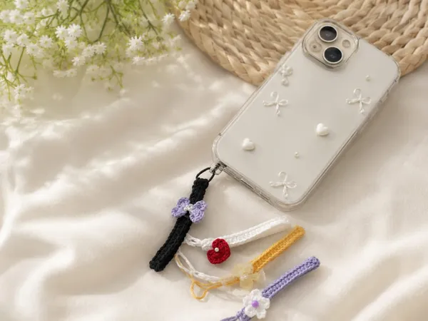 Multicolour_Crochet_Yarn_Phone_Charm_Strap_For_Gifting,_Decorative_Use,_Accessories_Pack_Of_2