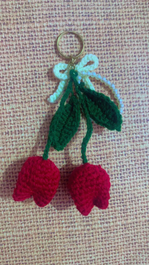 Multicolour_Crochet_Yarn_Keychain_For_Women,_Daily_Use,_Travel