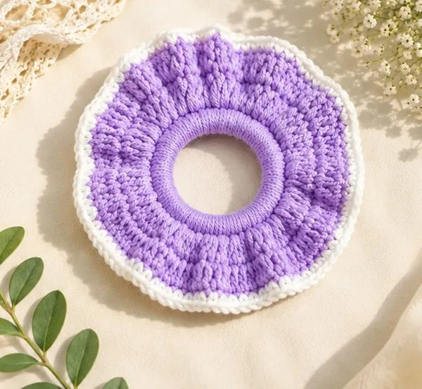 Multicolour_Crochet_Yarn_Hair_Scrunchie_For_Women,_Hair_Styling,_Daily_Wear_Pack_Of_6