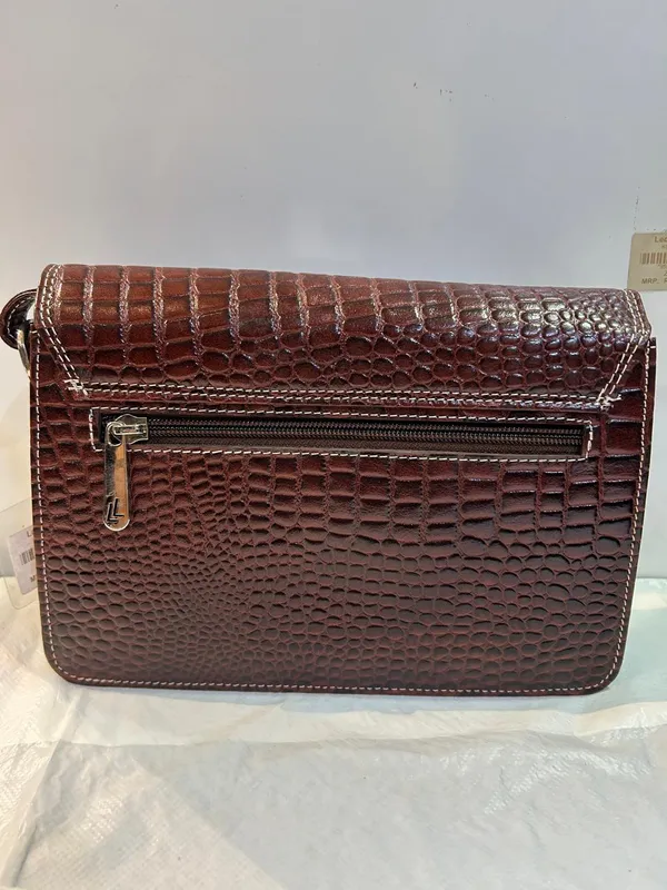 Brown_Textured_Structured_Flap_Handbag_for_Women