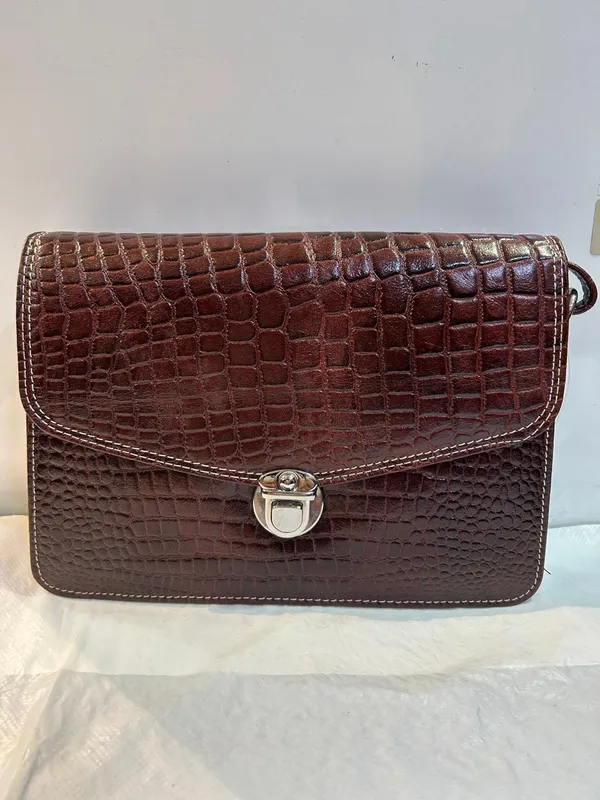 Brown_Textured_Structured_Flap_Handbag_for_Women