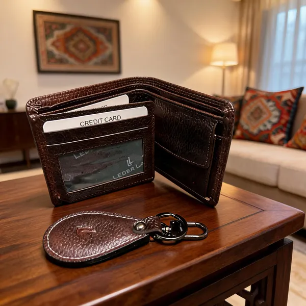 Brown_Leather_Wallet_&_Keychain_Set_For_Men
