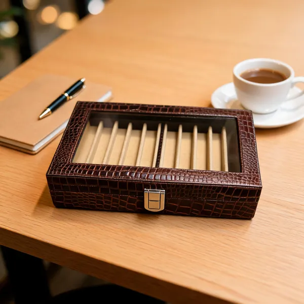 Leather_Crocodile_Pattern_Watch_Storage_Box