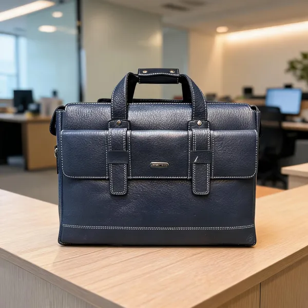 Navy_Leather_Textured_Structured_Briefcase_For_Men