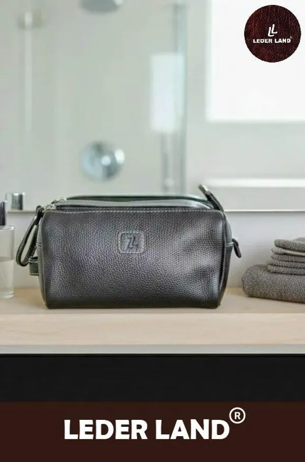 Black_Leather_Textured_Toiletry_Bag_For_Men