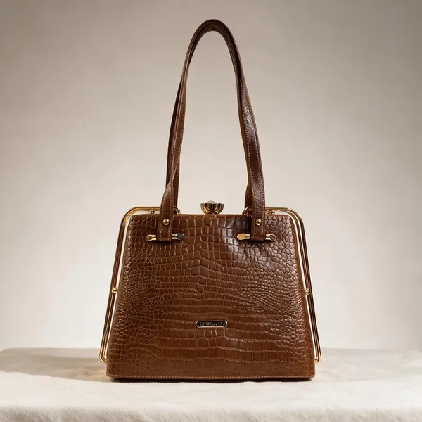 Brown_Embossed_Structured_Handbag_for_Women