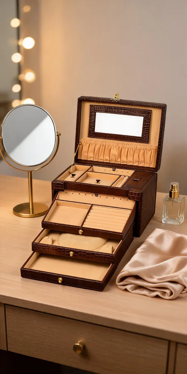 Brown_Leather_Textured_Multi-Tier_Jewellery_Organizer_Box