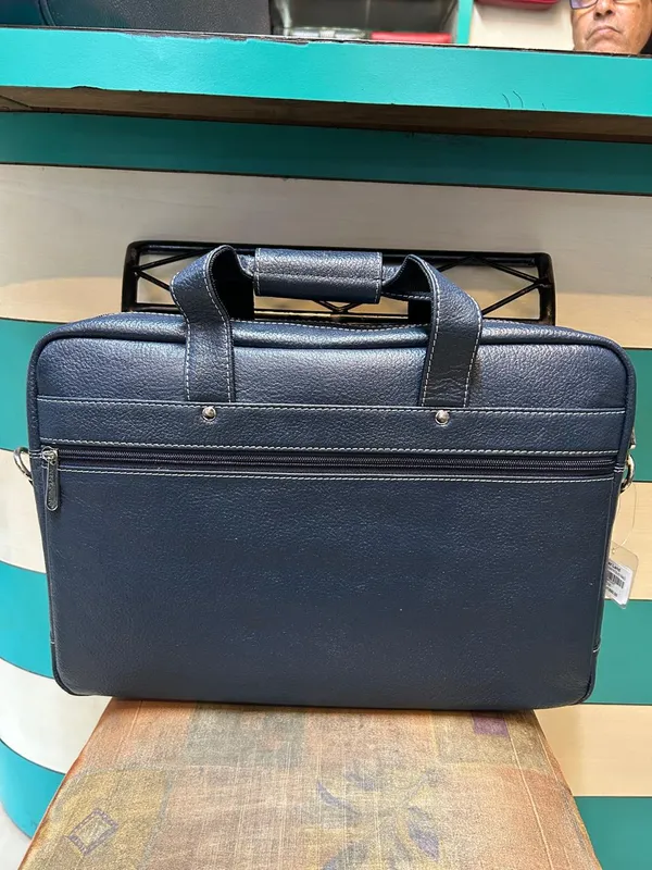 Blue_Leather_Textured_Laptop_Briefcase_For_Professionals