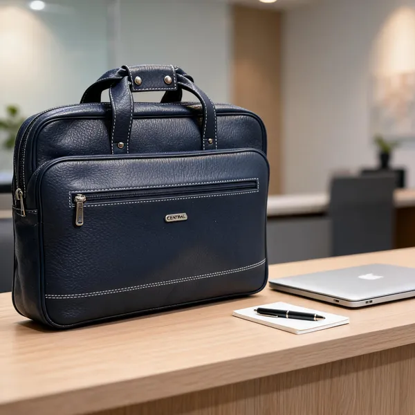 Navy_Textured_Leather_Briefcase_For_Professionals