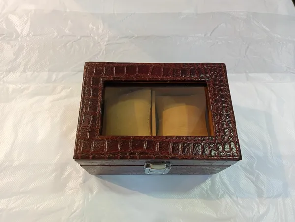 Brown_Leather_Crocodile_Pattern_Watch_Storage_Box